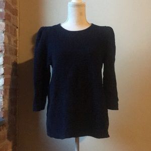 COS popcorn stitch 1/2 sleeve cotton sweater